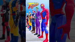 Come on Super Heroes DOMINO EFFECT THE AMAZING  Marvel Toys shorts funny [upl. by Walworth564]