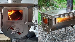 Woodlander DBL View  Epic Wood Stove for Winter Camping by Winnerwell [upl. by Phineas]