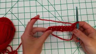 Half Double Crochet Grit Stitch [upl. by Nerol897]