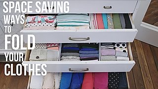 How to Fold Your Clothes to Save Space  HGTV [upl. by Constantine]