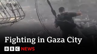 Gaza fighting Israeli troops “storm heart of Gaza City”  BBC News [upl. by Akim]