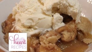 Grandmas Southern Peach Cobbler Recipe  I Heart Recipes [upl. by Rennane]