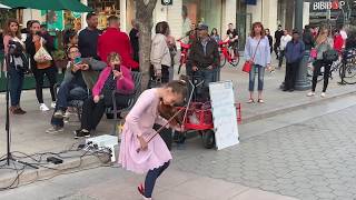 Rockabye feat Sean Paul amp AnneMarie  Karolina Protsenko Violin Street Performance [upl. by Aspa]