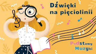 DŹWIĘKI na pięciolinii  Podstawy muzyki [upl. by Yahska59]