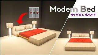 Minecraft  How to make modern bed [upl. by Amiaj]