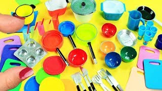 20 DIY Miniatures Kitchen  Cooking Stuff 1 Each in less than 30 seconds  simplekidscrafts [upl. by Jadda]