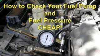 How to Test Fuel Pump amp Pressure [upl. by Olds]