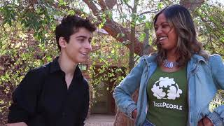 Aidan Gallagher Takes an Eco Tour at TreePeople [upl. by Haldeman]