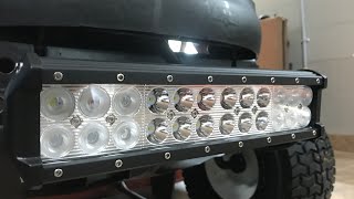 The Best Affordable Light Bar Upgrade For Your Lawn Tractor  Auxbeam [upl. by Enialahs]