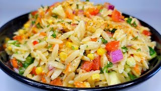 ORZO PASTA SALAD  recipe quick easy amp simple [upl. by Amled]