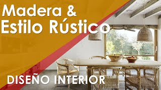 ✔️ 12 MODELOS DE INTERIORES DE CASAS RUSTICAS Ejemplos de casas estilo rustico con madera [upl. by Notslah]