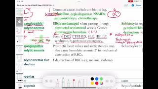 Angiopathic hemolytic anemia haematology 55 First Aid USMLE Step 1 in UrduHindi [upl. by Ardrey835]