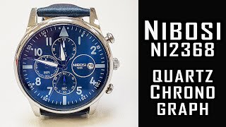 Nibosi NI2368 inexpensive quartz chronograph review 238 Nibosi nibosiwatch gedmislaguna [upl. by Bowes]