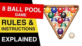 8 Ball Pool Rules  How to Play 8 Ball Pool  8 Ball Pool EXPLAINED [upl. by Pincince]