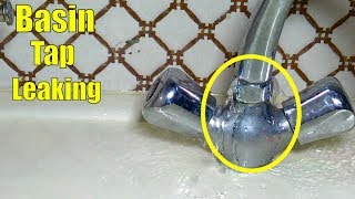 Basin Mixer Tap Repairing  How to Change Basin Mixer Washer [upl. by Atteniuq]