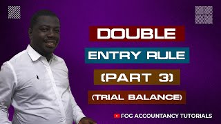 THE DOUBLE ENTRY RULE PART 3  TRIAL BALANCE [upl. by Hernandez312]