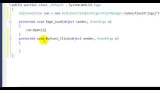 How to Insert data into database in asp net [upl. by Hcurob916]