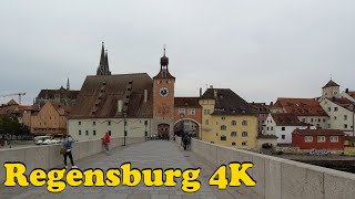 Regensburg Germany Walking tour 4K [upl. by Joiner157]