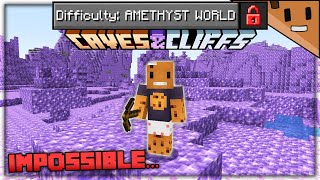 Can You Beat Minecraft in an Amethyst ONLY World [upl. by Sousa492]