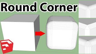 How To Use Round Corner Plugin In SketchUp [upl. by Lyrac790]