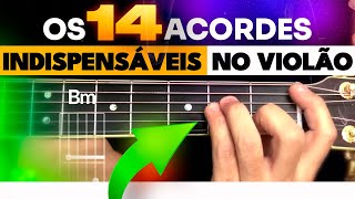 Aula de Violão 14 ACORDES FÁCEIS que todo iniciante deveria saber [upl. by Ybsorc]