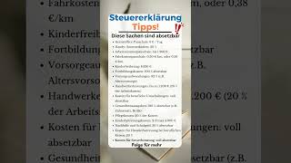 Speichere dieses Video für deine Steuern ab✅steuererklärung mehrgeld steuernsparen finanzen [upl. by Tnahsarp]