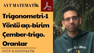 Trigonometri1 konu anlatımı yönlü açı birim çember esas ölçütrigonometrik oranlar [upl. by Carol500]