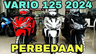 VARIO 125 TERBARU FULL LENGKAP 2024 HARGA DAN TYPE 🔥🔥🔥 [upl. by Magna]