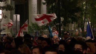 Thousands protest Georgias disputed election  REUTERS [upl. by Nawed]