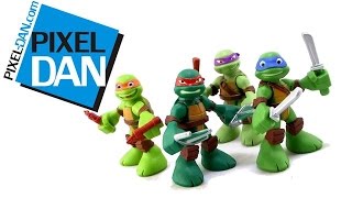 Teenage Mutant Ninja Turtles HalfShell Heroes Mini Figures Video Review [upl. by Jeaz534]