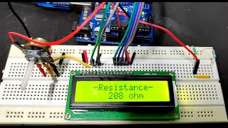 How to make a simple Arduino Ohm Meter using Arduino UNO and LCD Display [upl. by Clerc]