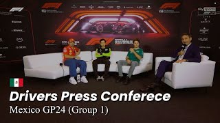 F1 Drivers Press Conference Group 2  MexicoGP 2024 [upl. by Lordan]