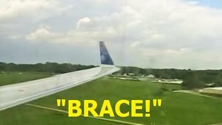 ONBOARD Emergency Landing Delta Connection CRJ200 in AkronCanton Landing Gear [upl. by Leigha154]