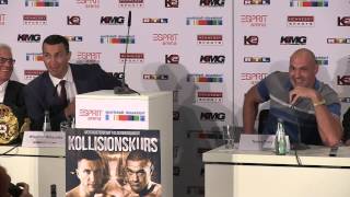 Tyson Fury launches astonishing press conference rant at Wladimir Klitschko [upl. by Murray997]