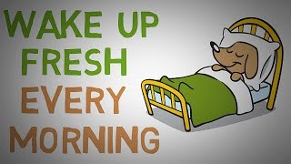 How to STOP Waking Up Feeling TIRED Every Morning  4 Tips animated [upl. by Aisile]