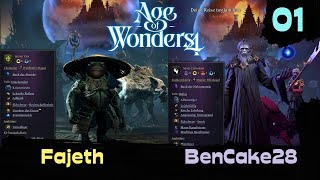 Age of Wonders 4 ✦ Ways of War DLC ✦ Ep 01 Kenji Oja Fajeth amp Mar Chimpah BenCake28 ✦ 6 FFA [upl. by Dag491]