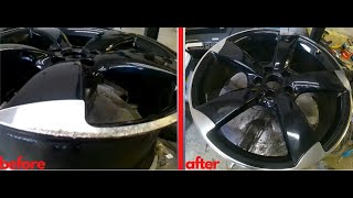 How to repair a polished or diamond cut machine finished alloy wheel diy detailing smart repair [upl. by Nuarb204]