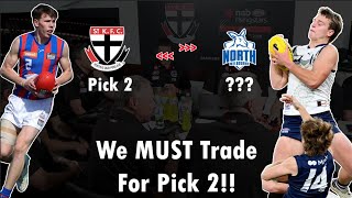 St Kilda MUST Trade For Pick 2 2024 AFL Draft Trade Scenarios [upl. by Fredra764]