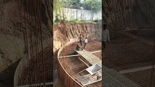 water tank foundation construction [upl. by Farhi]