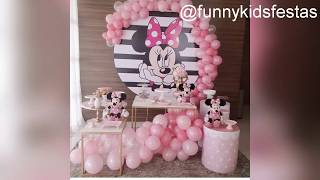 Festa Minnie Rosa  Ideias [upl. by Milissent706]