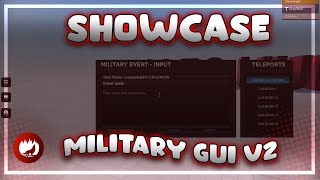 ROBLOX  MILITARY GUI  SHOWCASE [upl. by Cassidy]