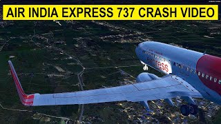 Air India Express flight 1344 crash video  P3D [upl. by Koffler534]