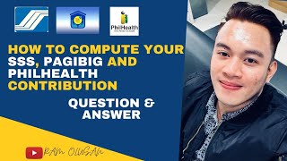 How to Compute your SSS Pagibig amp Philhealth Contributions Virtual Friend [upl. by Yrneh]