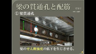 【資格】1級管工事 ～ 建築学 梁の貫通孔と配筋 ～ part38 [upl. by Aretta]