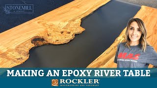 How to Make a Large River Table  LiveEdge Slab and Epoxy Project [upl. by Giustino867]