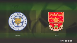 PREMIER LEAGUE 19961997 Leicester City v Arsenal FC  MD2 SIMULATION  PES2021 1440p [upl. by Tatianna]