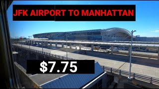 JFK Airport to Midtown Manhattan  Air Train and Subway Train [upl. by Anirdua]