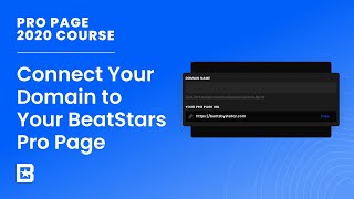 How to Connect your Custom Domain to your BeatStars Pro Page [upl. by Laeira]