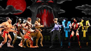 🎮 Mortal Kombat 🔥 Sheeva Team vs Scorpion Team ☣️ Epic Fight [upl. by Brodsky]