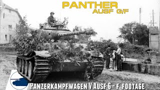 Rare WW2 Panther AusfGF footage  Panzerkampfwagen V [upl. by Wendel]